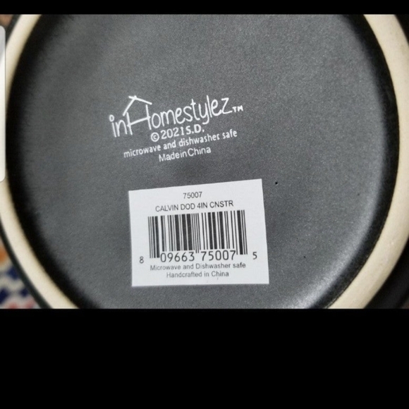 inHomestylez Day of the Dead Dog Cat canister cellar wooden wood lid set eli ana - Picture 7 of 8